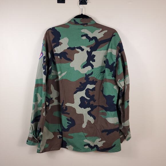 Army Hot Weather Combat Coat in Woodland Camo Size L Hammond - Picture 8 of 12